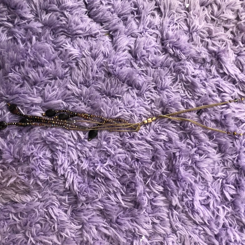 Long necklace with stones